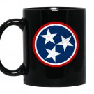 Tennessee volunteer state distressed tristar flag Mug Black