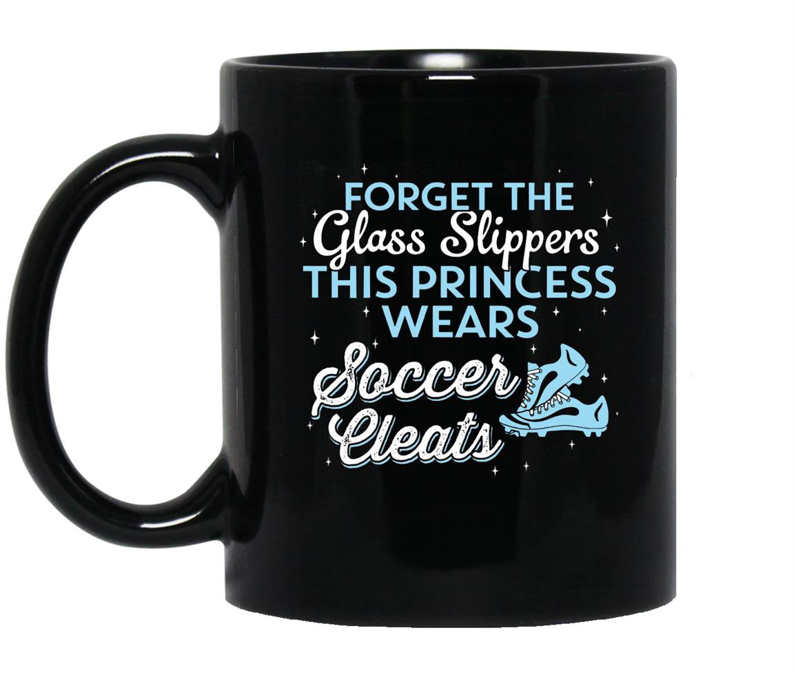 This princess wears soccer cleats cute Mug Black