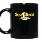 Uncle super uncle funny graphic uperhero uncle Mug Black