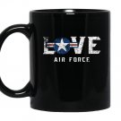 Usaf badge pride gift us air force proud veteran Mug Black