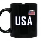 Usa flag boxing pocket equipment jacket for boxer Mug Black