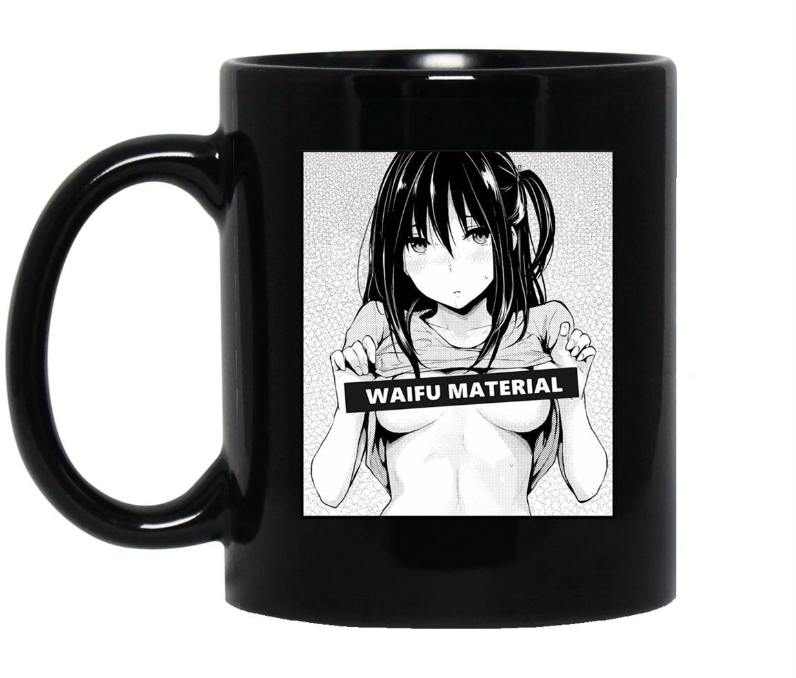 Waifu material Mug Black
