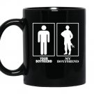 Your boyfriend my bf military proud army air force Mug Black