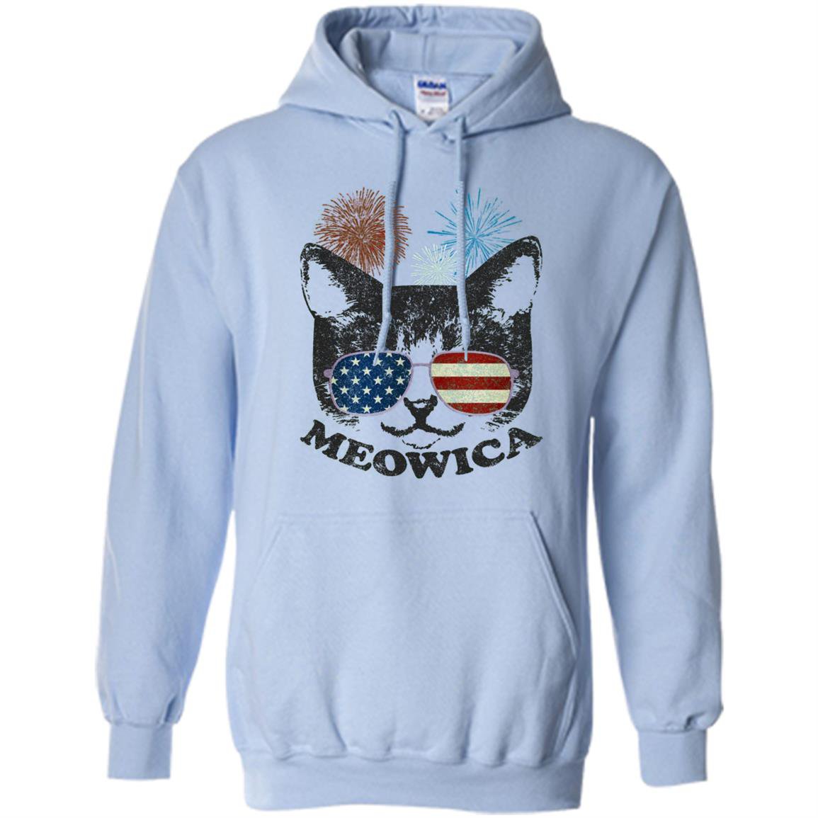 Funny cat kitten merica meowica Hoodie