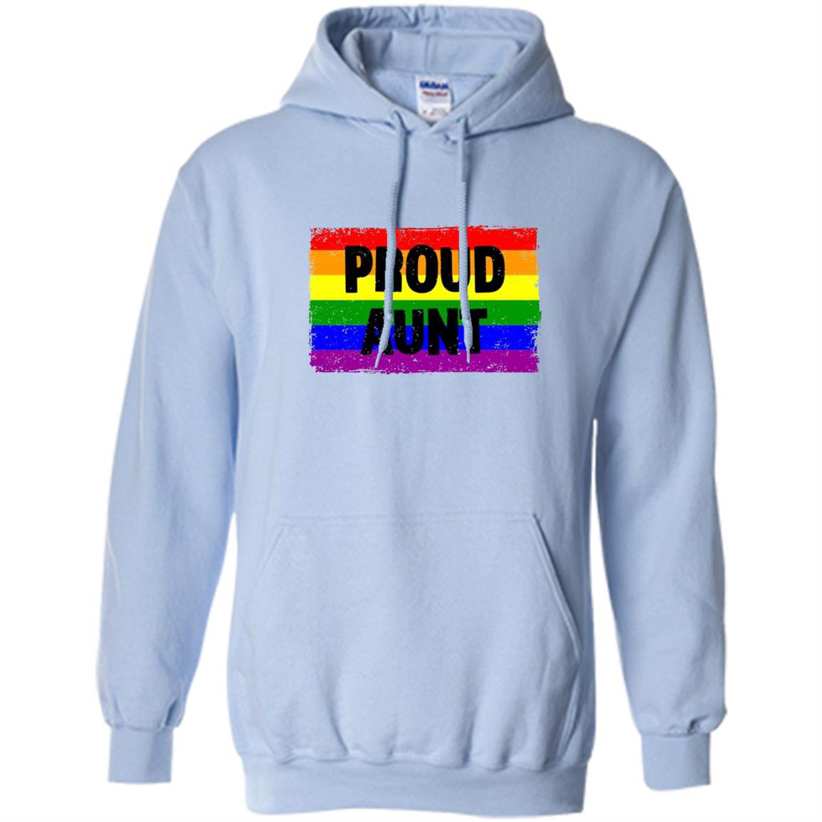 Lgbtq gay pride rainbow support ally proud aunt family Hoodie