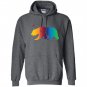 California bear pride love equality lgbt rainbow Hoodie