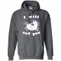 Funny ill cut you unicornanimal magical meme Hoodie