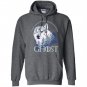 Ghost lone wolf in forest game day or winning the throne Hoodie