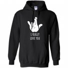 I really love you american sign languageasl Hoodie