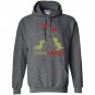 Mamasaurustrex mama i happy have two kid gift Hoodie