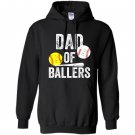 Dad of ballers funny baseball softball gift from son Hoodie