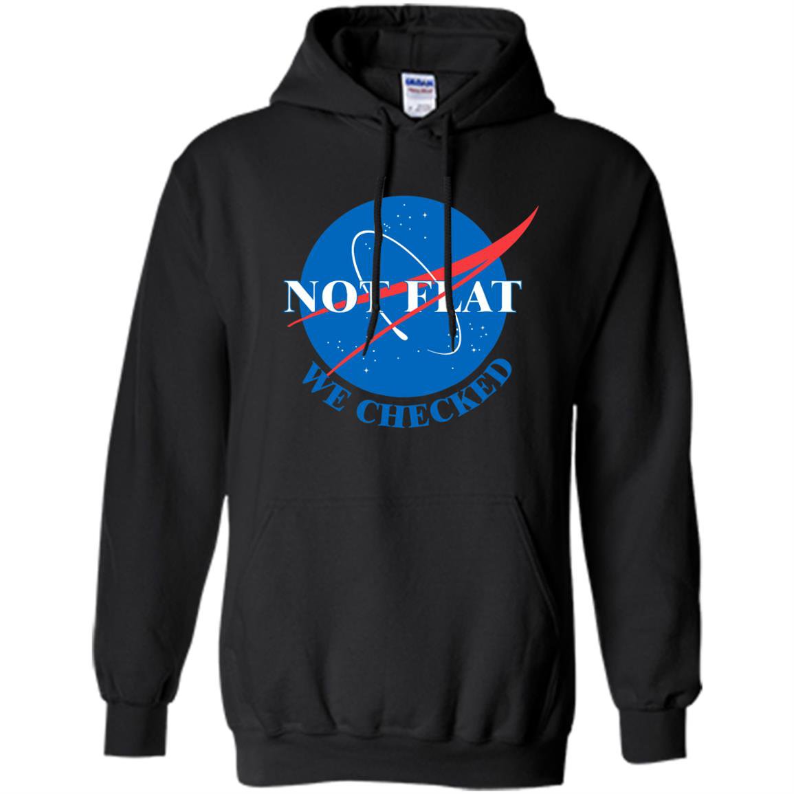 Not flat we checked nasa logo Hoodie