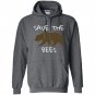 Save the bees brown bear Hoodie
