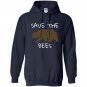 Save the bees brown bear Hoodie