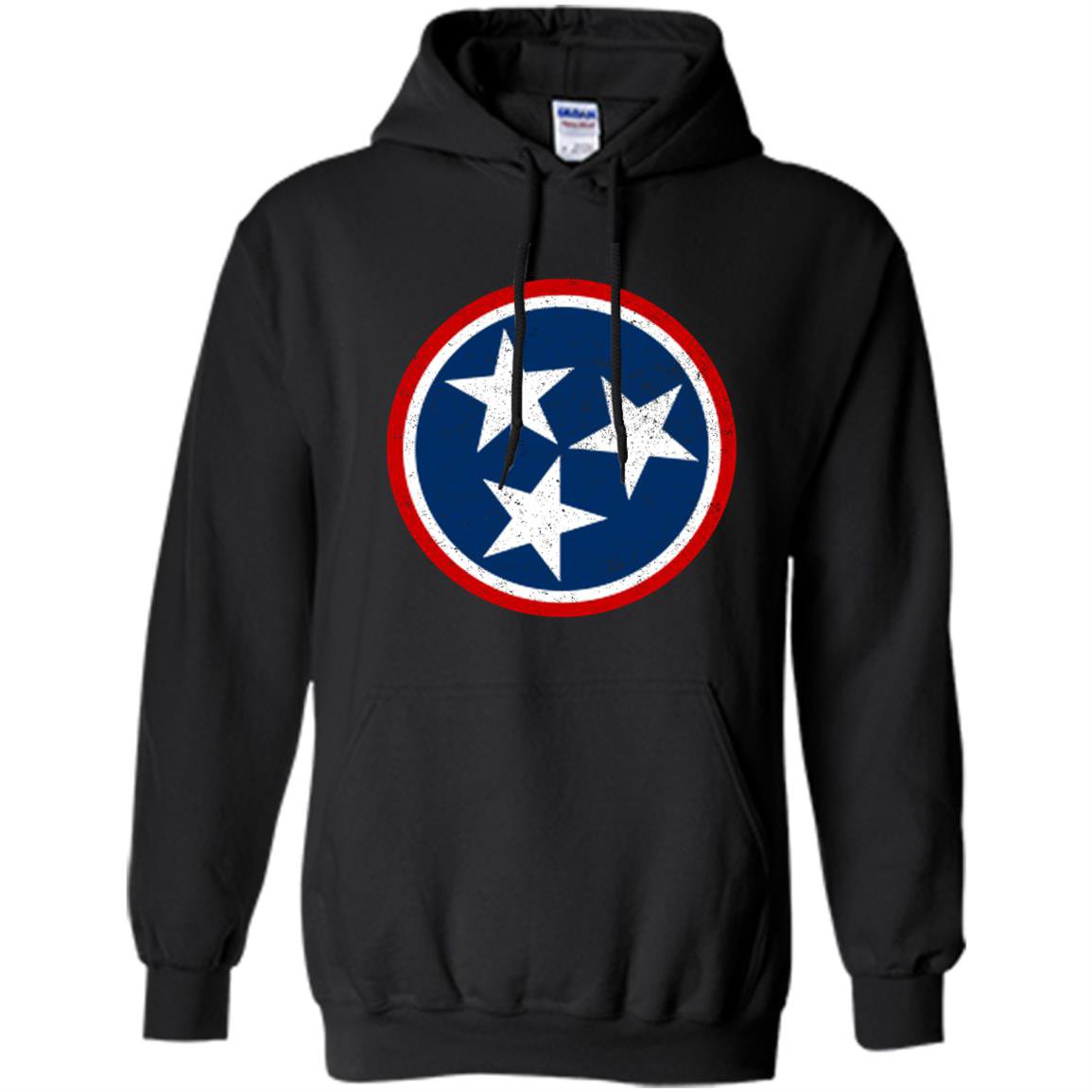 Tennessee volunteer state distressed tristar flag Hoodie