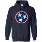 Tennessee volunteer state distressed tristar flag Hoodie