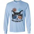 Funny cat kitten merica meowica Long Sleeve