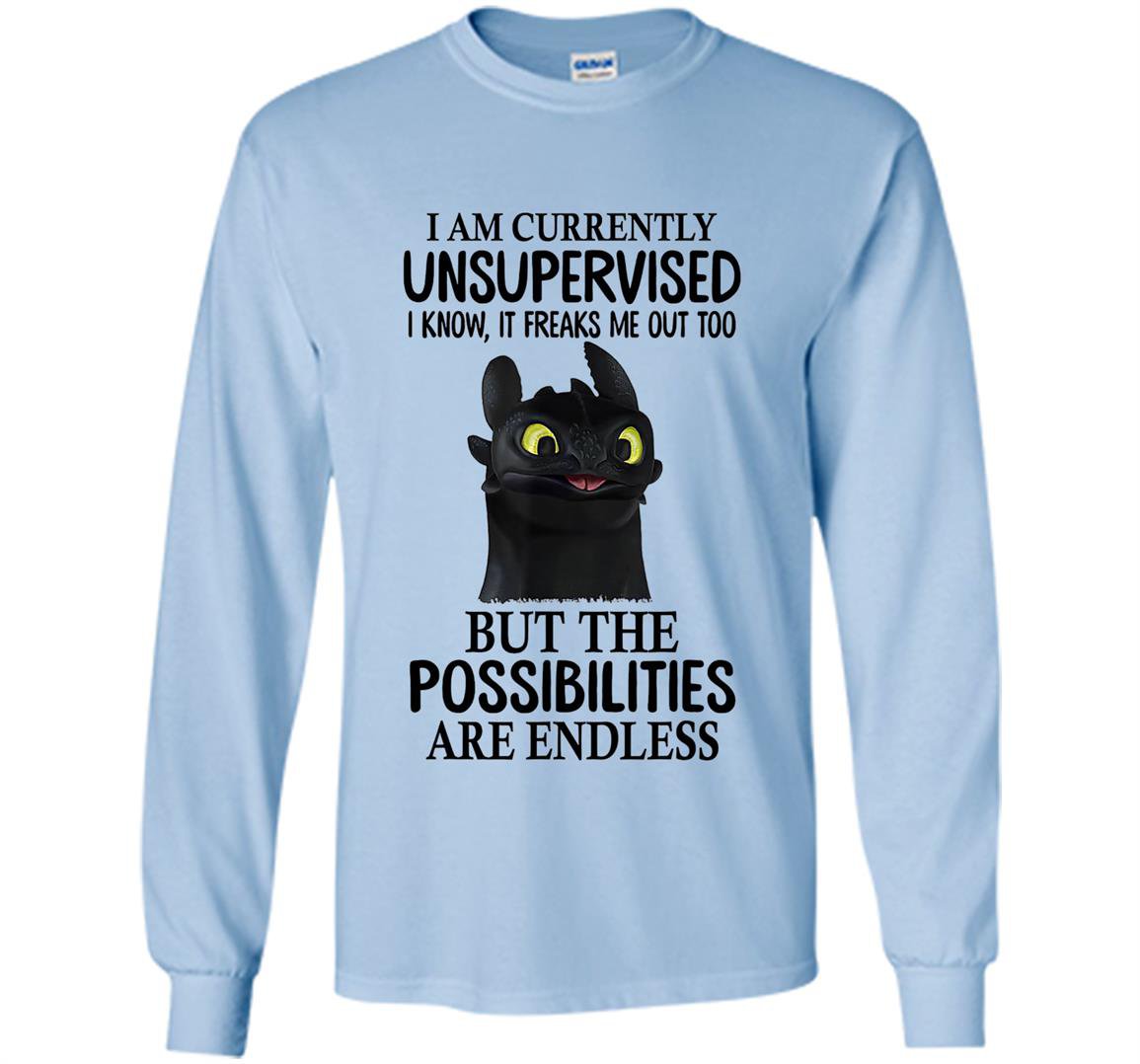 I am currently unsupervised dragon viking Long Sleeve