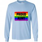 Lgbtq gay pride rainbow support ally proud aunt family Long Sleeve