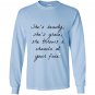 Shes beauty shes grace she throws a chancla at your face Long Sleeve