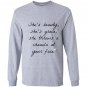 Shes beauty shes grace she throws a chancla at your face Long Sleeve