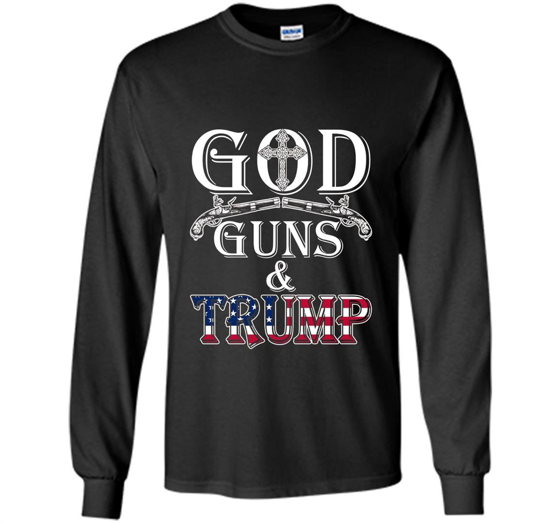 2nd amendment god guns trump premium republican Long Sleeve
