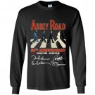 Abbey road 50th anniversary the beatles signatures 1969 2019 Long Sleeve