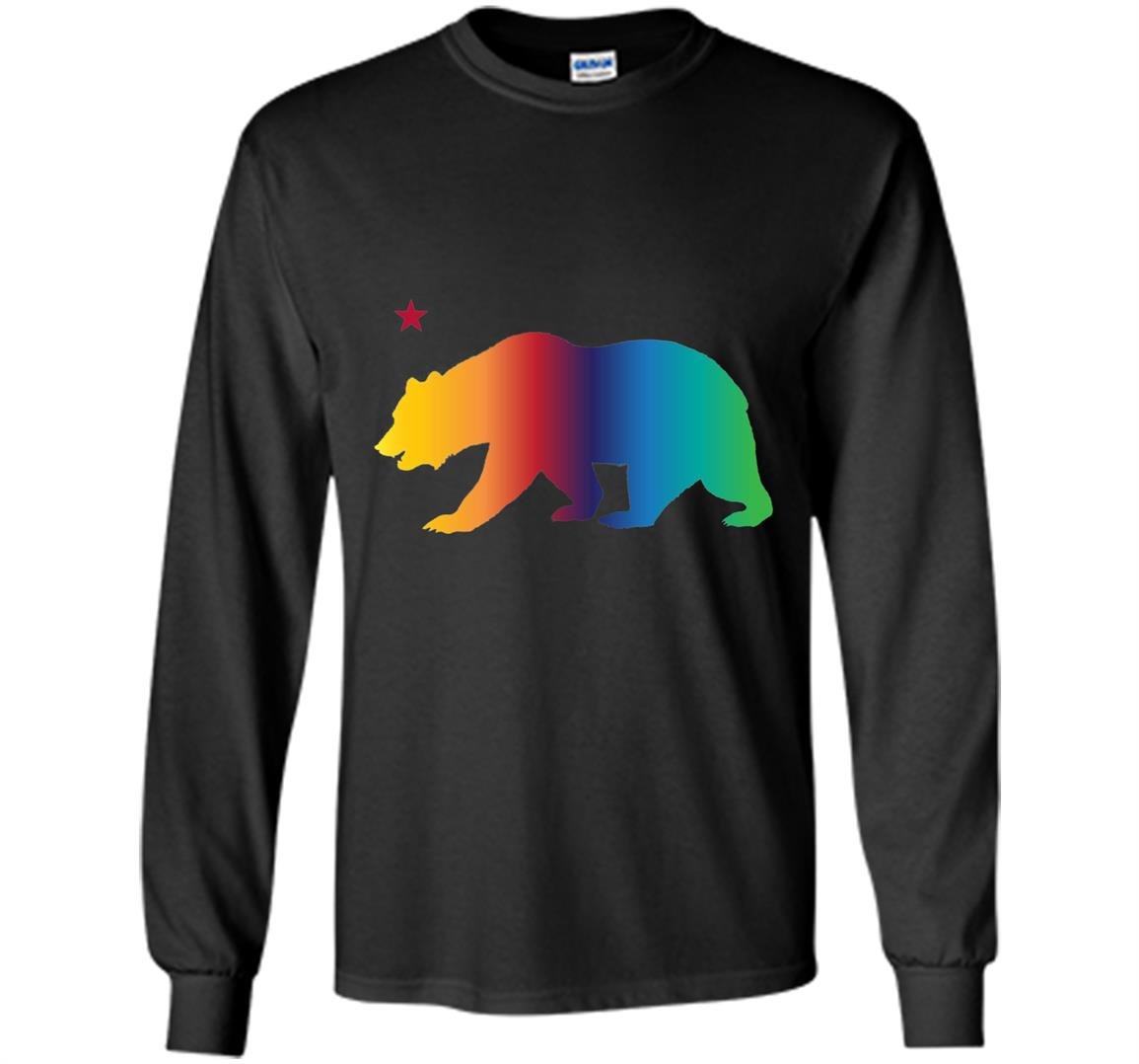 California bear pride love equality lgbt rainbow Long Sleeve