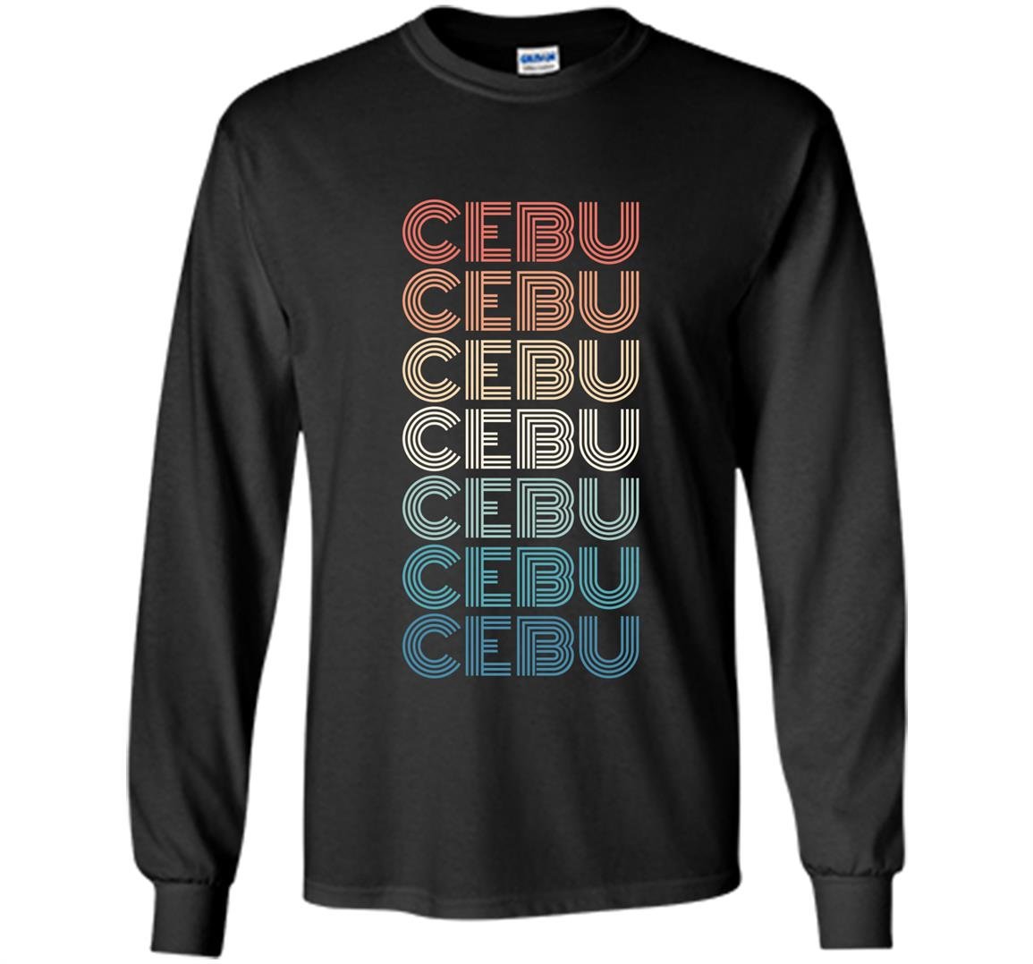 Classic retro vintage cebu philippines city Long Sleeve