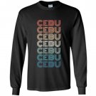 Classic retro vintage cebu philippines city Long Sleeve