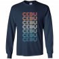 Classic retro vintage cebu philippines city Long Sleeve