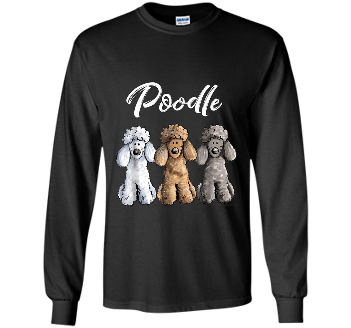 Cute poodlei caniche puppy dogs gift Long Sleeve