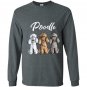 Cute poodlei caniche puppy dogs gift Long Sleeve