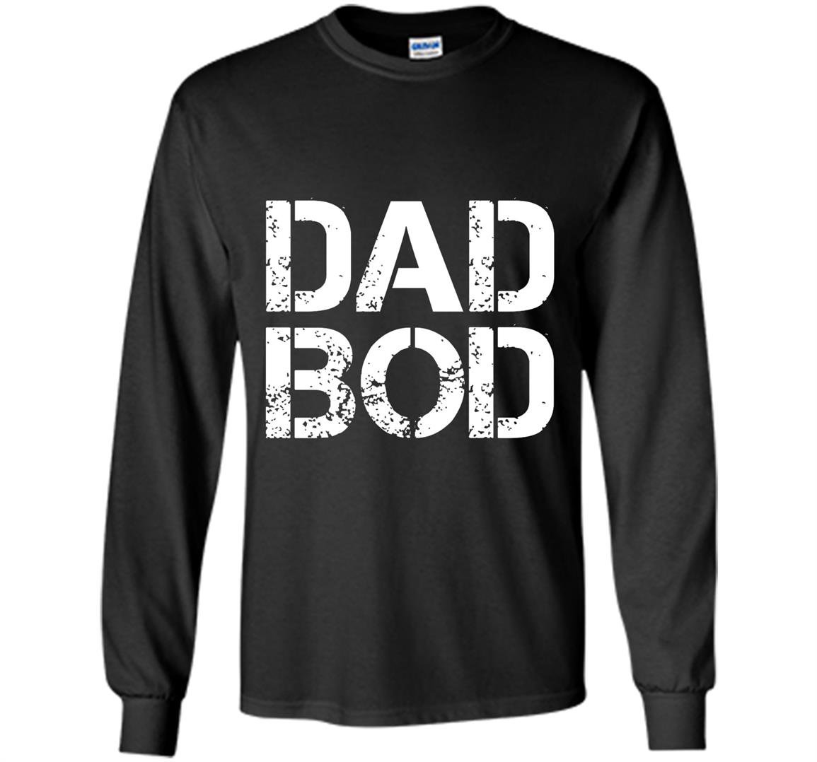 Dad bod rough strong 90s stencil textdark Long Sleeve