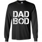 Dad bod rough strong 90s stencil textdark Long Sleeve