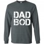 Dad bod rough strong 90s stencil textdark Long Sleeve