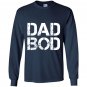 Dad bod rough strong 90s stencil textdark Long Sleeve
