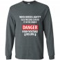Danger high voltage funny electrician Long Sleeve