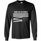 Donald trump eres un pendejo broken us flag funny Long Sleeve