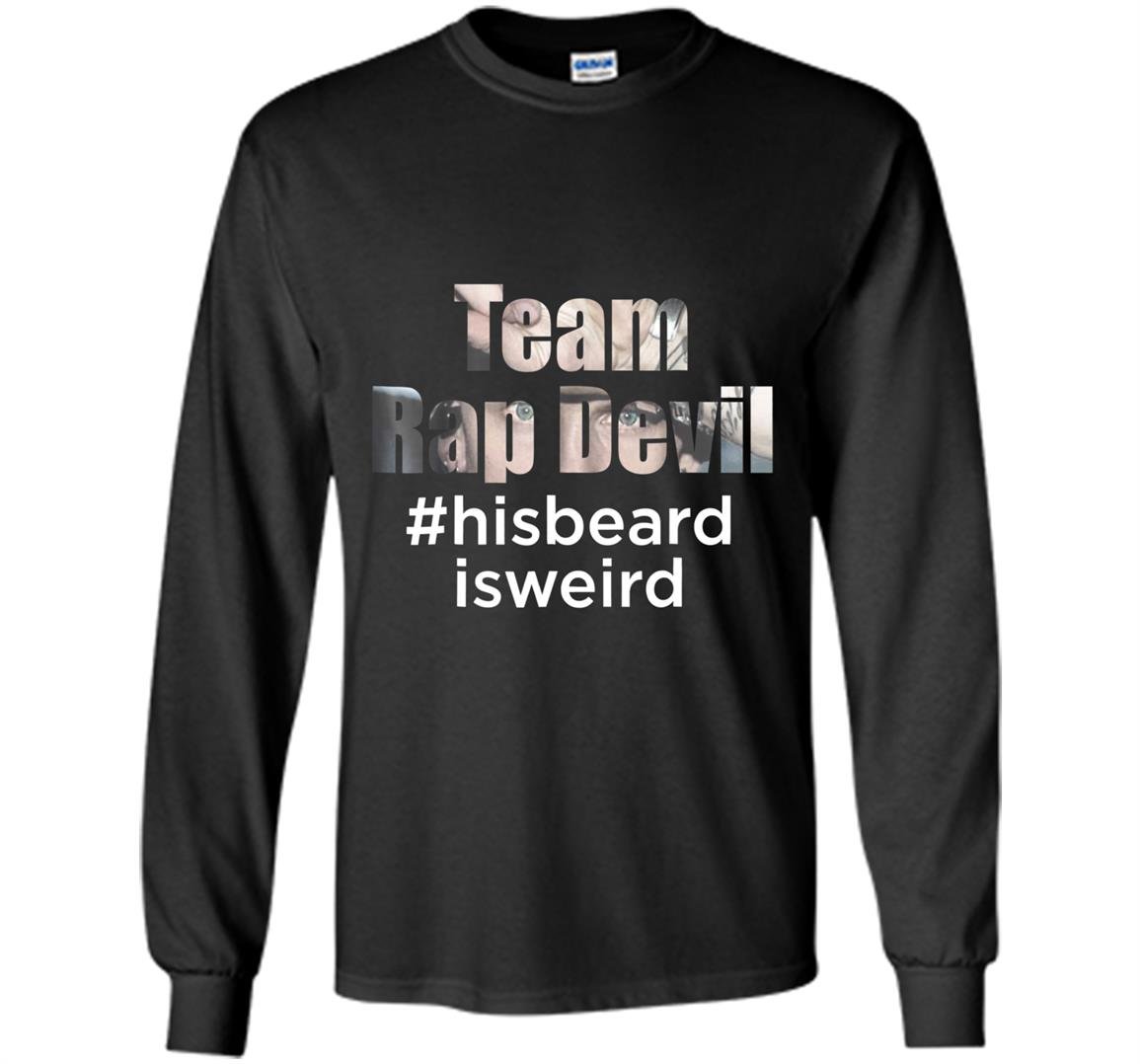 Eminem mgk hisbeard is weird team rap devil Long Sleeve