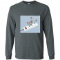 Flower aesthetic vaporwave digital medium Long Sleeve