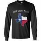 Fort worth texas vintage state of texas flag Long Sleeve