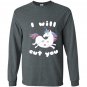 Funny ill cut you unicornanimal magical meme Long Sleeve