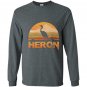Heron vintage retro classic Long Sleeve