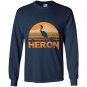 Heron vintage retro classic Long Sleeve