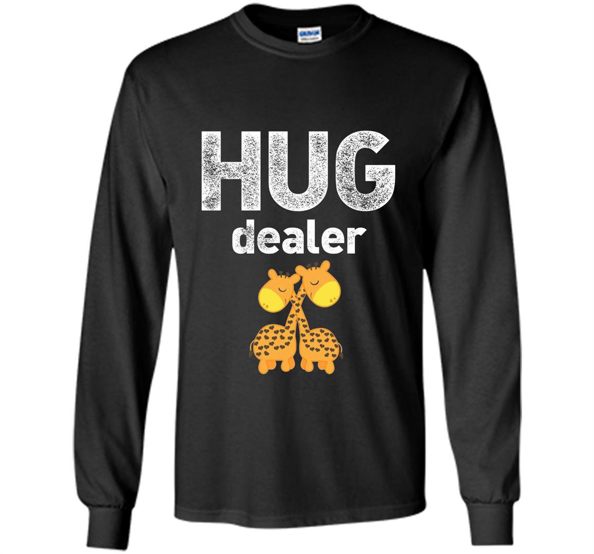 Hug dealercute giraffes hugging free hugs Long Sleeve