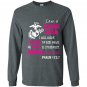 I am marine mom gifts my heart steadfas Long Sleeve