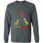 Mamasaurustrex mama i happy have two kid gift Long Sleeve