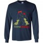 Mamasaurustrex mama i happy have two kid gift Long Sleeve