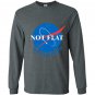 Not flat we checked nasa logo Long Sleeve